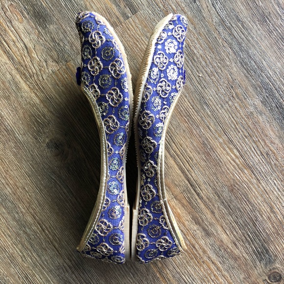 Blue Bling Indian shoes - Picture 3 of 7